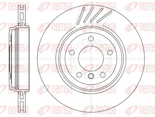 Handler.Part Brake disc KAWE 664510 1