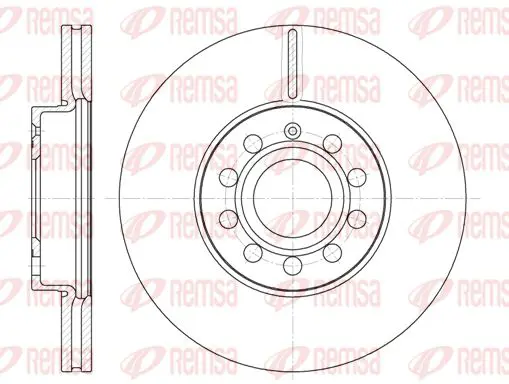 Handler.Part Brake disc KAWE 664810 1