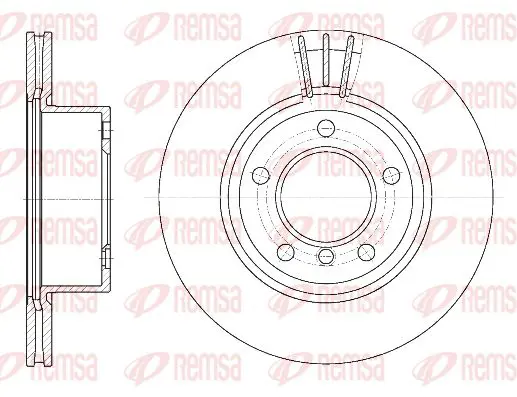 Handler.Part Brake disc KAWE 665210 1