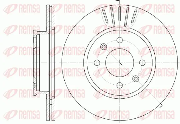 Handler.Part Brake disc KAWE 666610 1