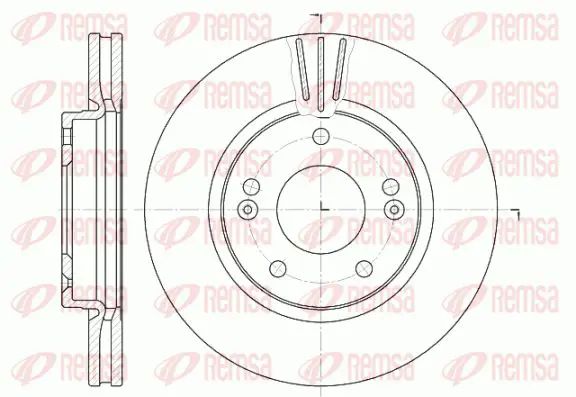 Handler.Part Brake disc KAWE 666710 1