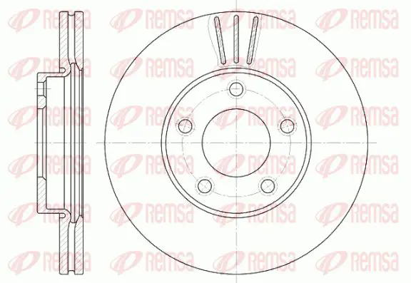 Handler.Part Brake disc KAWE 667110 1