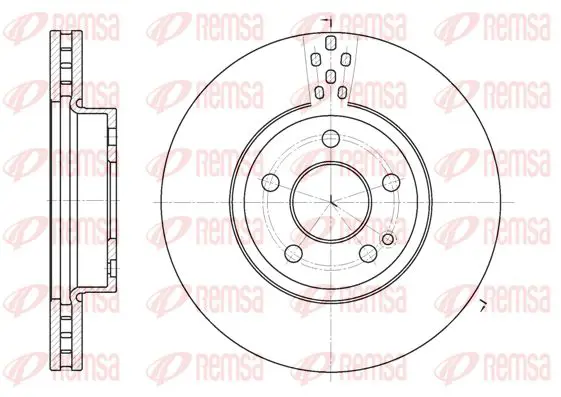 Handler.Part Brake disc KAWE 667910 1