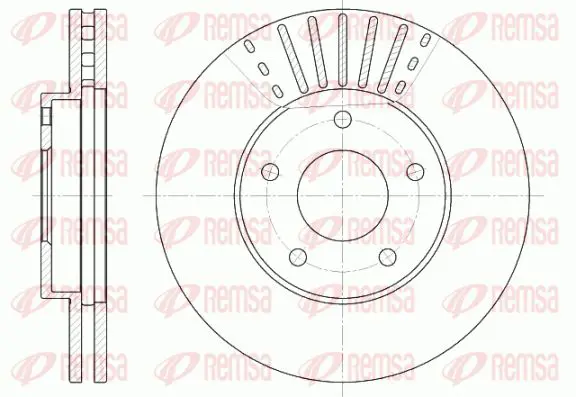 Handler.Part Brake disc KAWE 668110 1