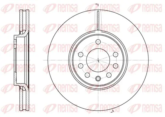 Handler.Part Brake disc KAWE 668710 1