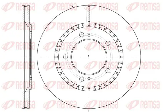 Handler.Part Brake disc KAWE 669910 1