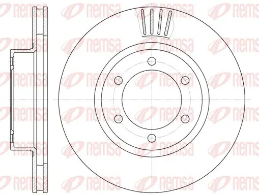 Handler.Part Brake disc KAWE 670610 1