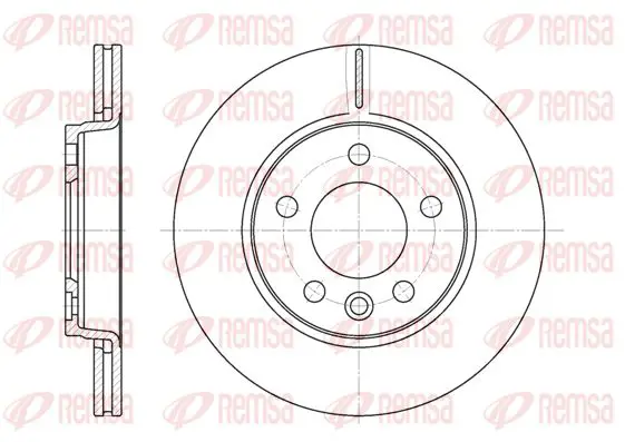 Handler.Part Brake disc KAWE 670710 1