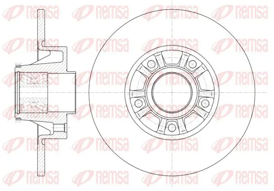 Handler.Part Brake disc KAWE 673320 1