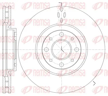 Handler.Part Brake disc KAWE 673410 1