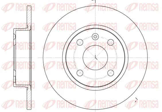 Handler.Part Brake disc KAWE 673800 1