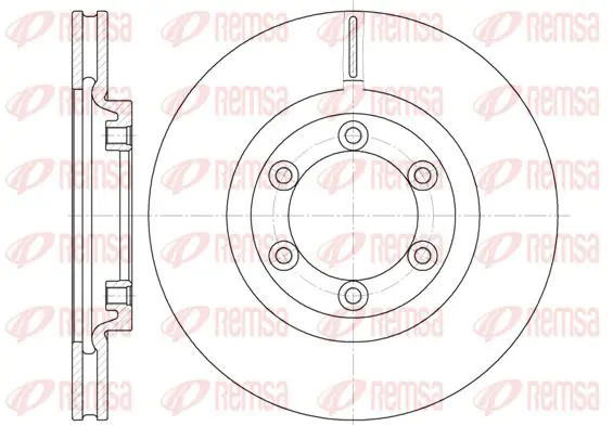 Handler.Part Brake disc KAWE 675410 1