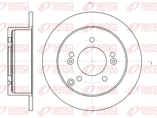 Handler.Part Brake disc KAWE 676600 1