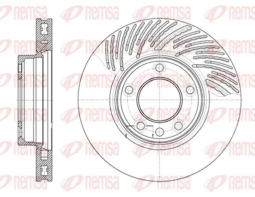 Handler.Part Brake disc KAWE 677311 1