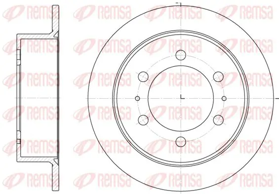 Handler.Part Brake disc KAWE 678400 1