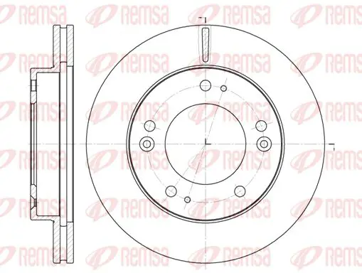 Handler.Part Brake disc KAWE 679010 1