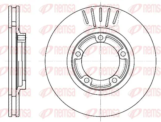 Handler.Part Brake disc KAWE 679410 1