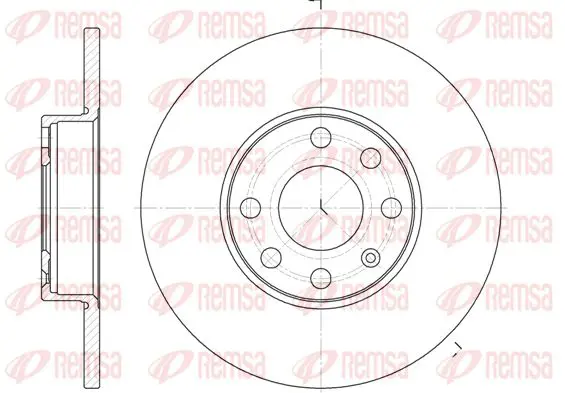 Handler.Part Brake disc KAWE 680000 1