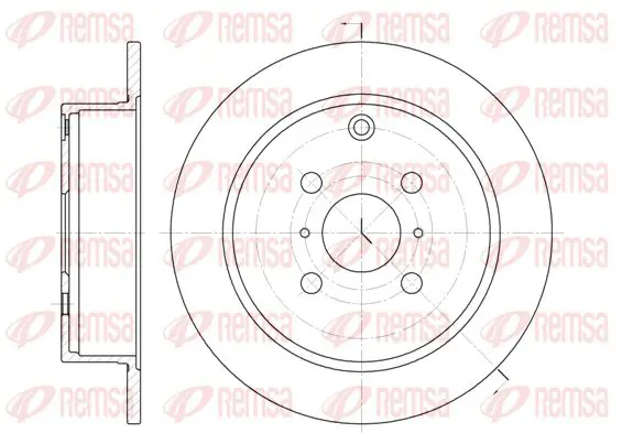 Handler.Part Brake disc KAWE 680500 1