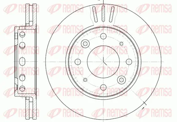 Handler.Part Brake disc KAWE 681510 1