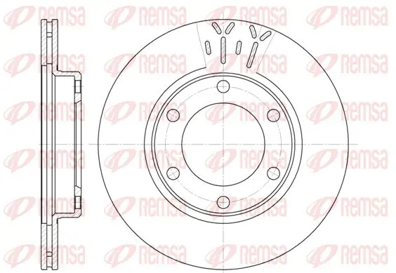 Handler.Part Brake disc KAWE 682410 1