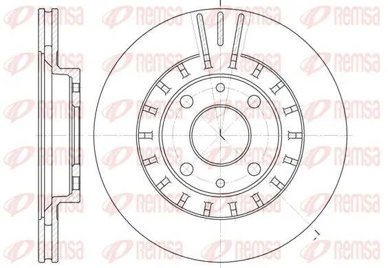 Handler.Part Brake disc KAWE 682810 1