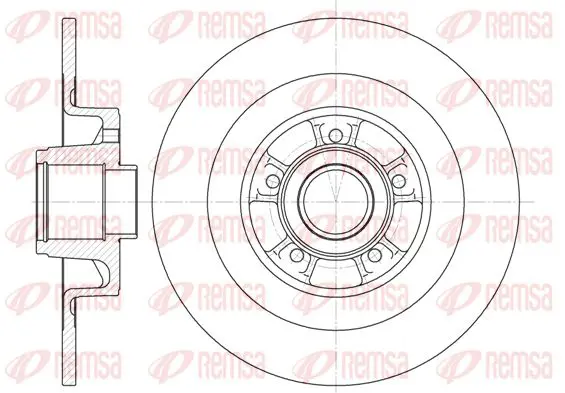 Handler.Part Brake disc KAWE 684800 1