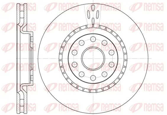 Handler.Part Brake disc KAWE 685610 1