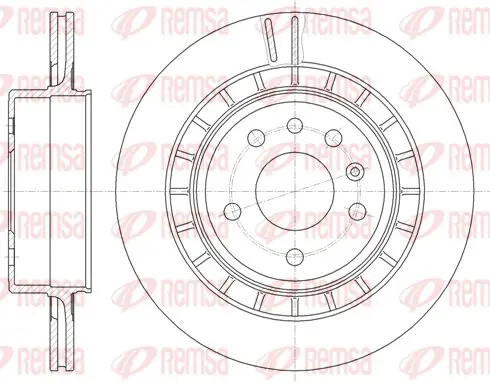 Handler.Part Brake disc KAWE 686110 1