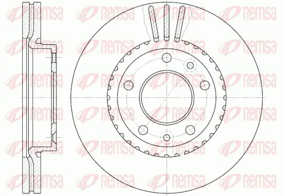 Handler.Part Brake disc KAWE 688810 1