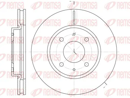 Handler.Part Brake disc KAWE 689010 1