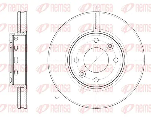 Handler.Part Brake disc KAWE 689110 1