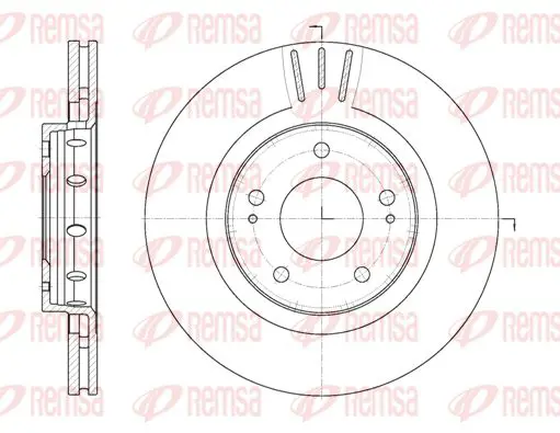 Handler.Part Brake disc KAWE 689610 1