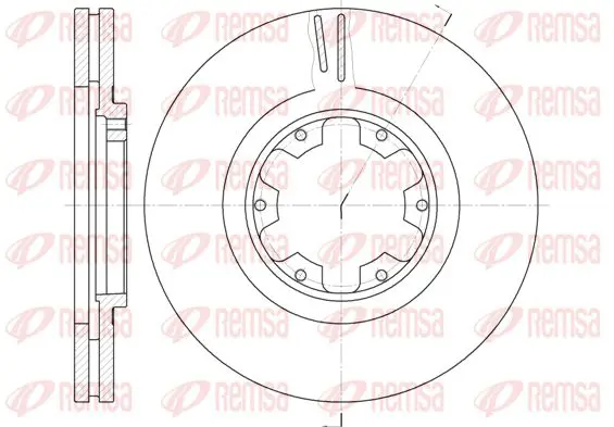 Handler.Part Brake disc KAWE 689910 1