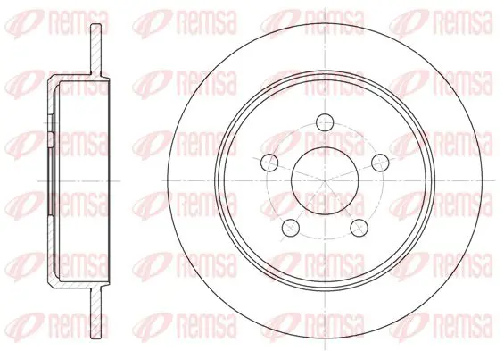 Handler.Part Brake disc KAWE 690100 1