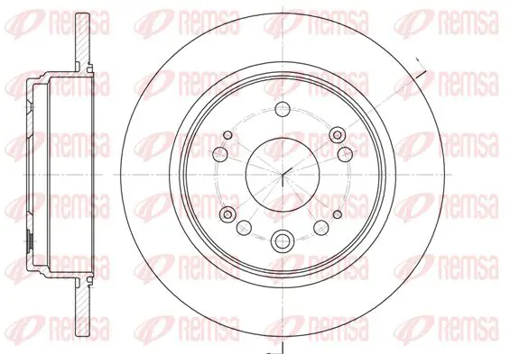 Handler.Part Brake disc KAWE 691200 1