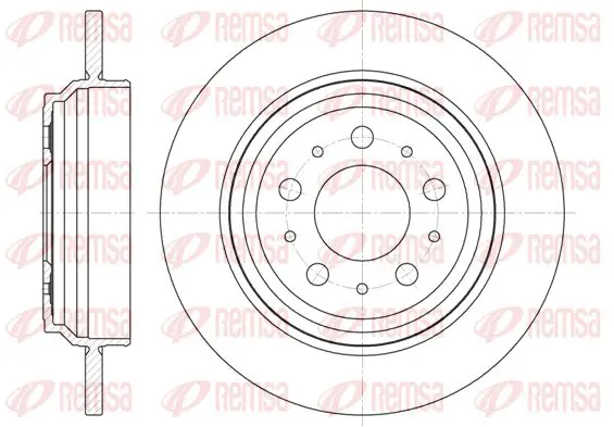 Handler.Part Brake disc KAWE 691600 1