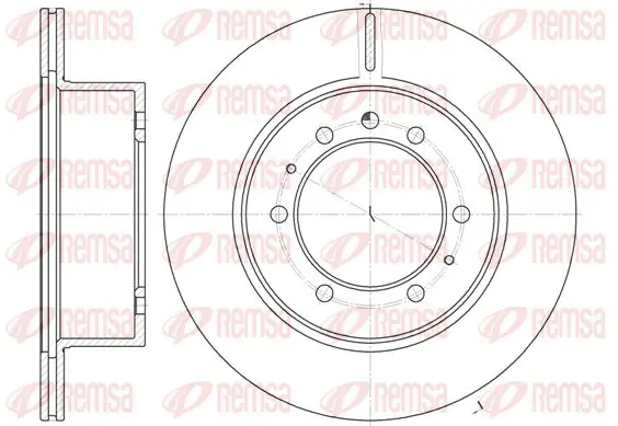 Handler.Part Brake disc KAWE 692610 1