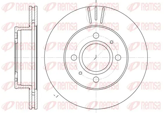 Handler.Part Brake disc KAWE 692710 1