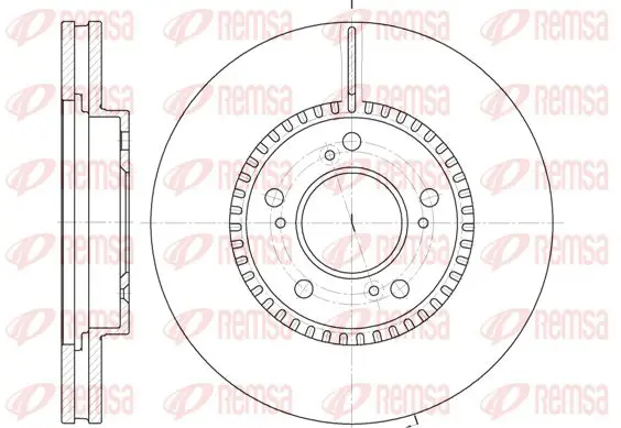 Handler.Part Brake disc KAWE 693810 1