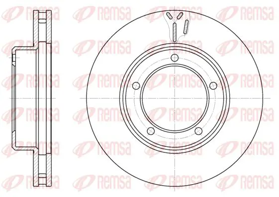 Handler.Part Brake disc KAWE 694510 1