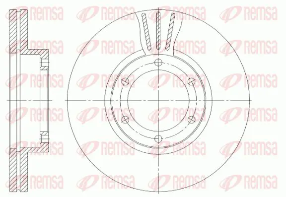 Handler.Part Brake disc KAWE 695110 1