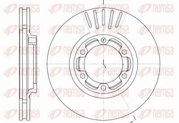 Handler.Part Brake disc KAWE 695210 1