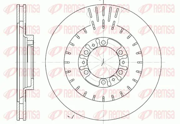 Handler.Part Brake disc KAWE 695310 1