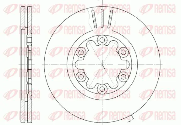 Handler.Part Brake disc KAWE 695710 1