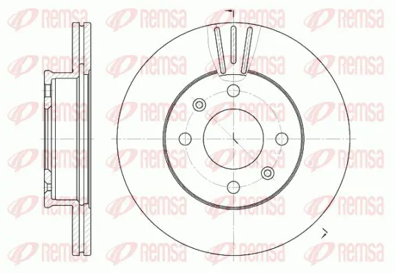 Handler.Part Brake disc KAWE 695810 1