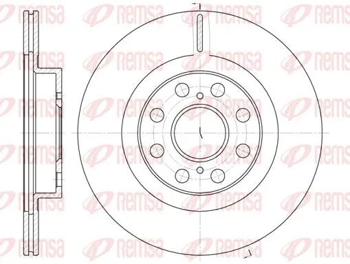 Handler.Part Brake disc KAWE 696110 1