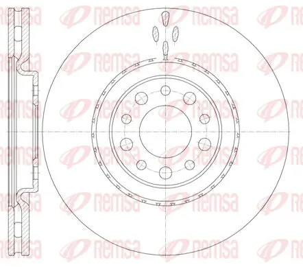 Handler.Part Brake disc KAWE 696510 1