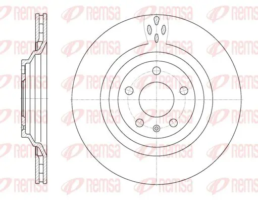 Handler.Part Brake disc KAWE 697010 1