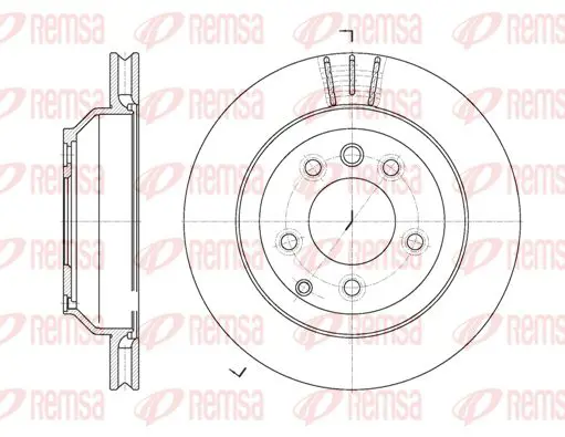 Handler.Part Brake disc KAWE 697110 1